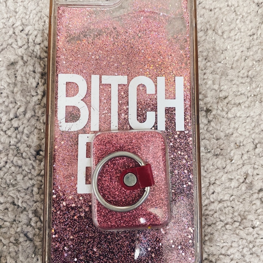 B*tch bye glitter case